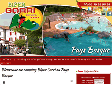 Tablet Screenshot of camping-biper-gorri.com
